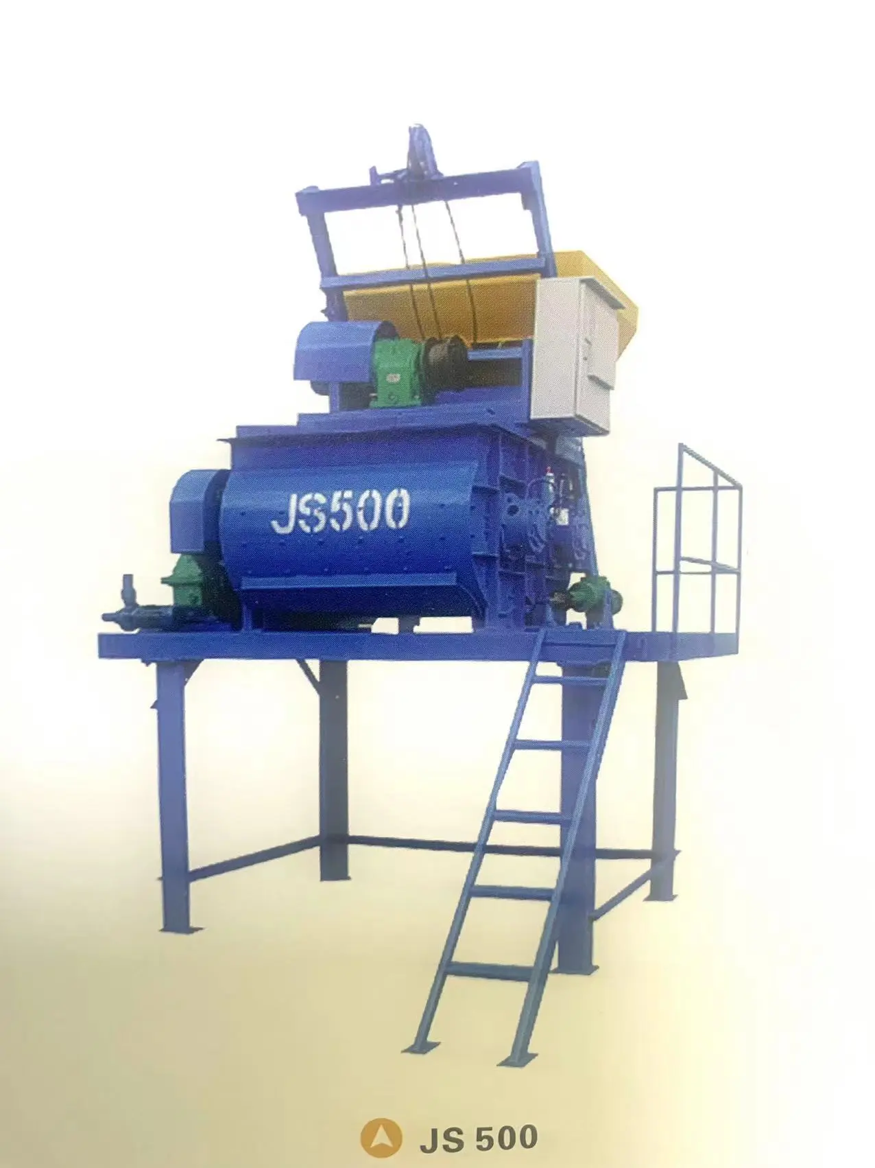 Yixin Machinery Adoptain Adjustly Adjustable Twin Twin Shaft obligator Mixer JS 500 1