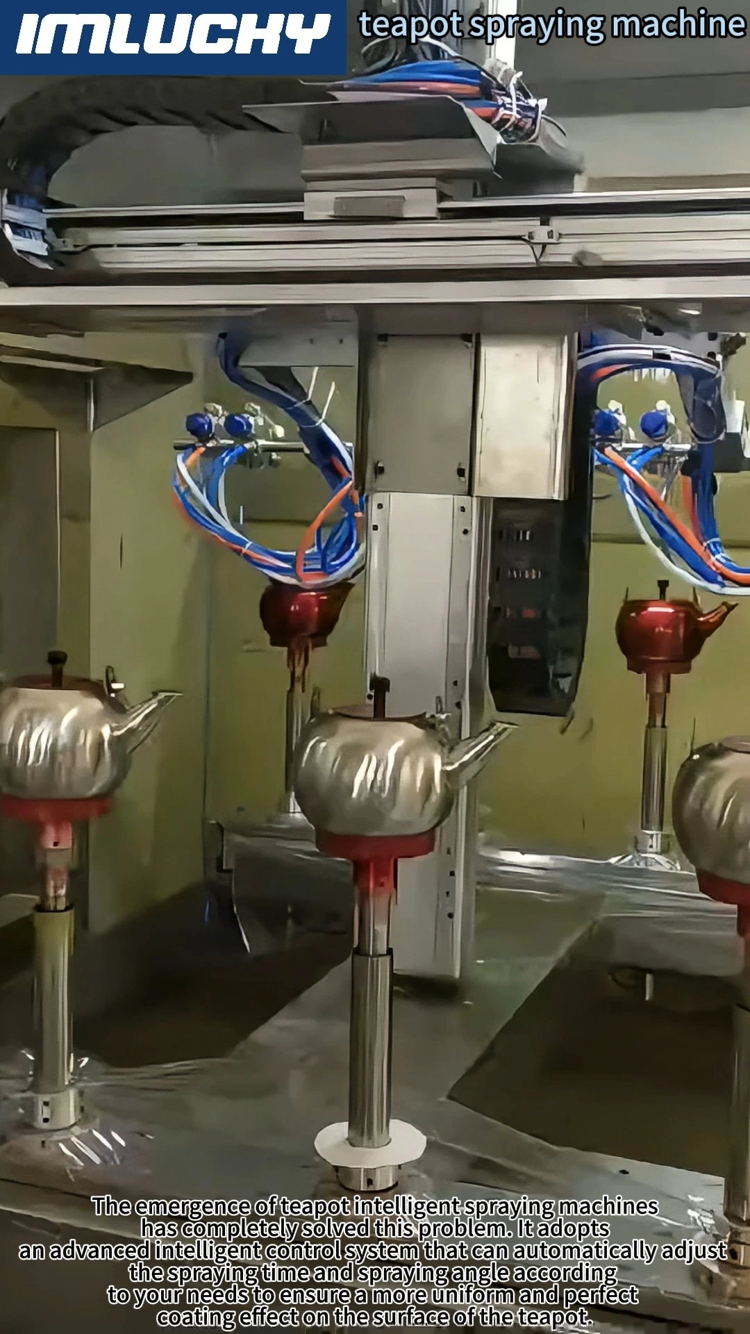 Customizable teapot automatic spraying machine 1