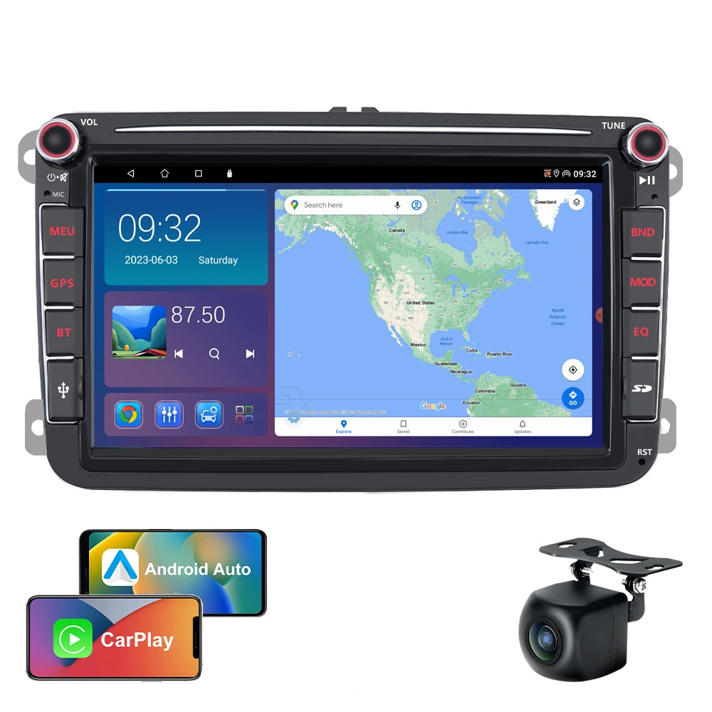 JYT Top 8 Inch For Volkswagen 2 Din Carplay Gps Navigation Android Car Dvd Player Android Auto Video Auto Electronics 1