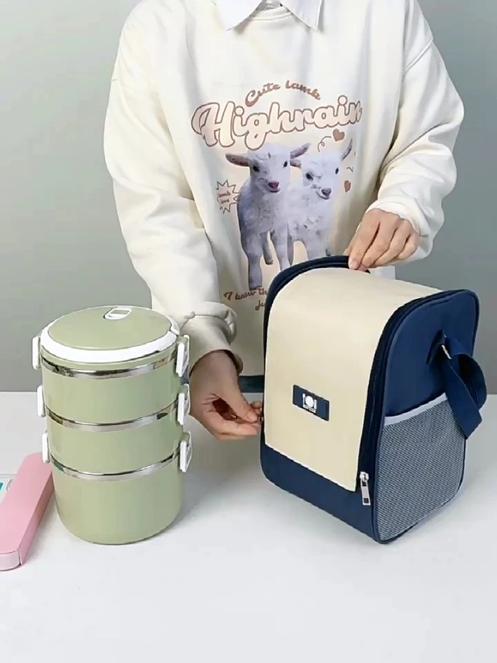 Tragbare Lunchbox-Tasche. Wasserdichte Isoliertasche, verdickte Kühltasche 1