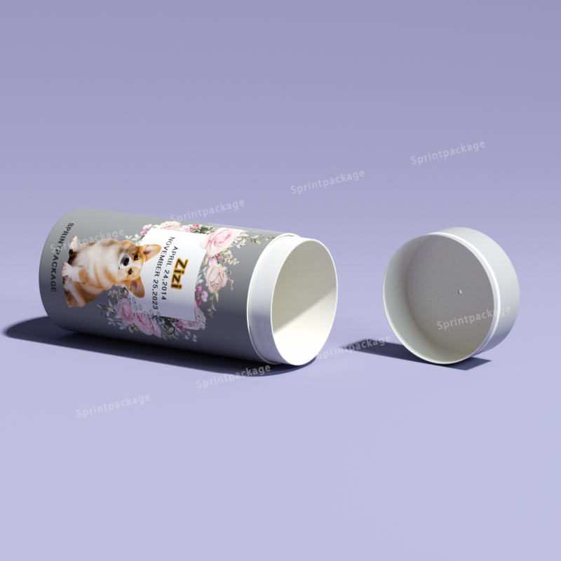 Biologisch abbaubare Papierröhrchen, Tierstreuröhrchen, Asche, Haustierstreuurne, Beerdigung, Andenken, Zylinder, Verpackungsbox 5