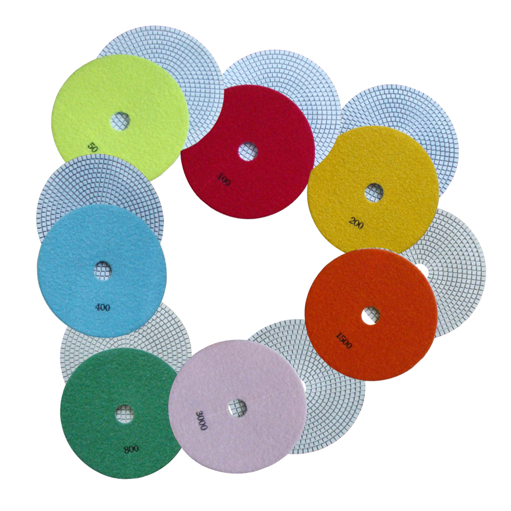 Johnson Tools 180mm Wet Diamond Polishing Pads Polishing Tools for ...