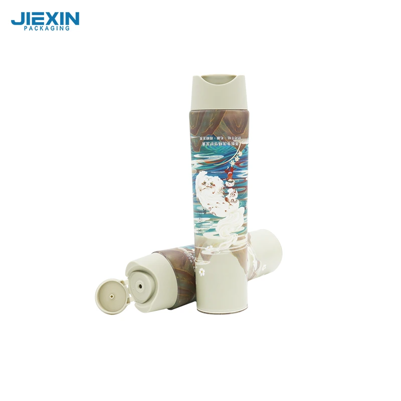 Tubo con tapa abatible D40 para el cuidado del cabello 1