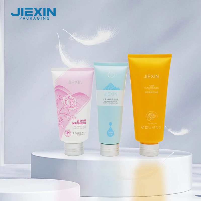 Mid-hole Aluminum  screw cap tube series for Facial cleanser 1