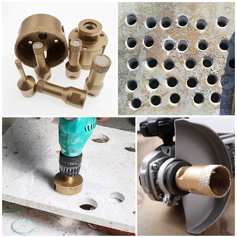 Johnson Tools Saiz Berbeza Jubin Pateri Vakum Gergaji Lubang Gerudi Berlian Kering Bit Teras untuk Seramik Porselin Jubin 7