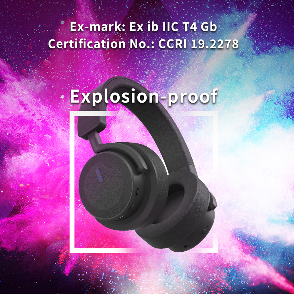 Eigensichere, explosionsgeschützte Kopfhörer mit Bluetooth Ex_heaset 02 - Dorland 4