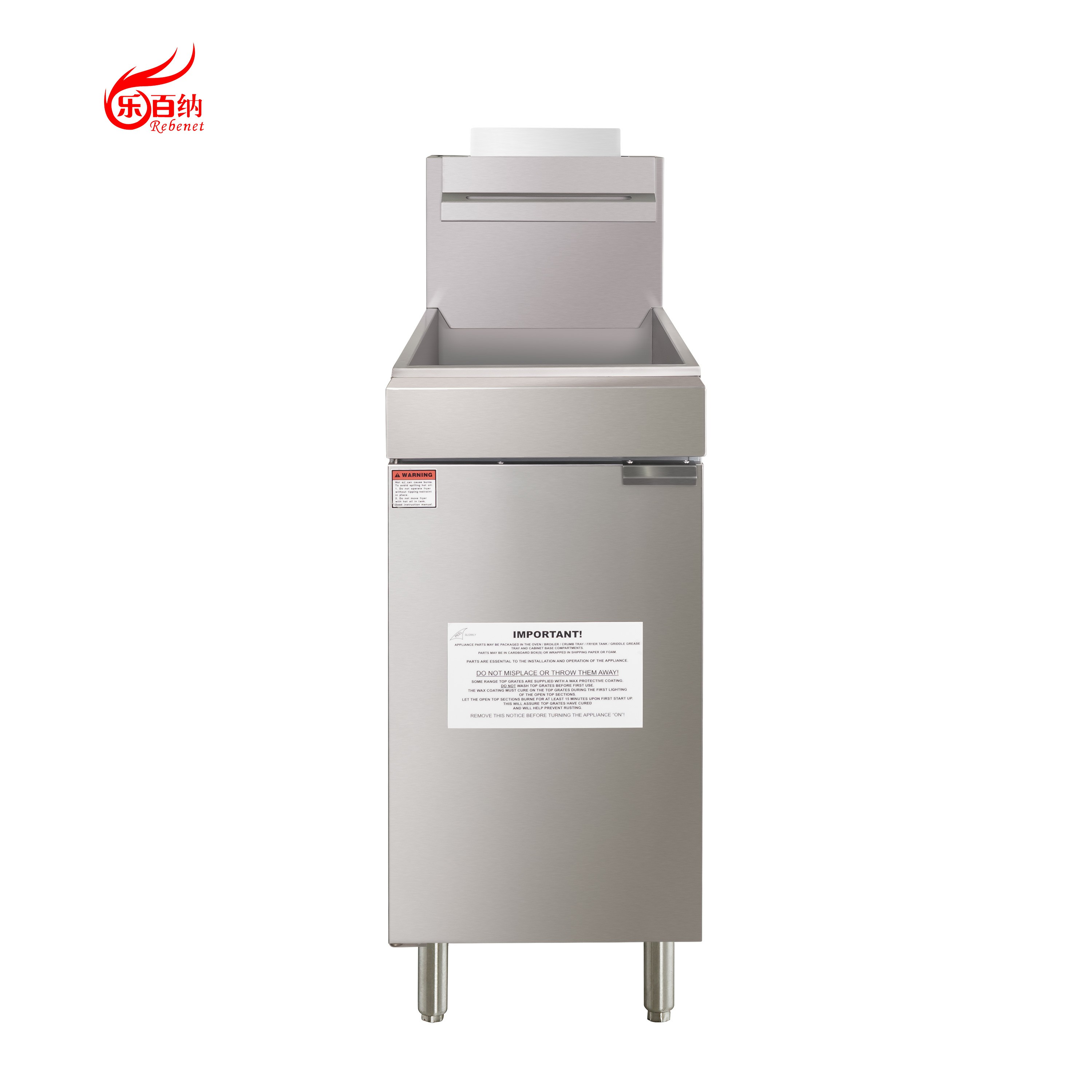 Commercial 40 Lb Gas Deep Fryer - 90,000 Btu (GF90) 1
