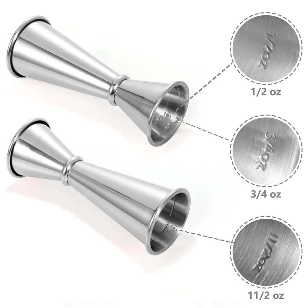 스테인레스 스틸 칵테일 더블 지거 1Oz/2Oz丨longrichbar 6