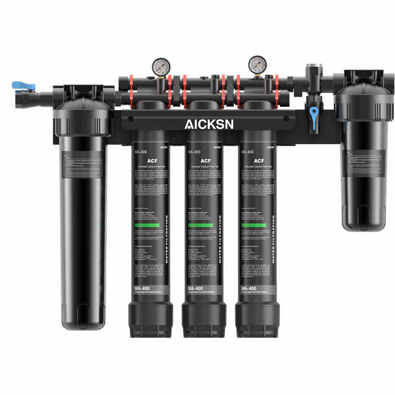 Filtro acqua Aicksn a 3 stadi PP+ACF+ATM Trattamento anticalcare delle acque reflue Depuratori d'acqua commerciali 1
