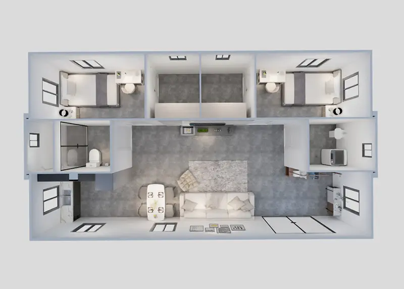 GIS House Brand Expandable Container Home Supplier 12