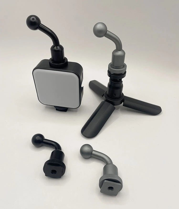 Szsmilin 17mm Ball Head Tripod Mount nga adunay Hot Shoe Adapter alang sa Magnetic Phone Tablet Holder 1