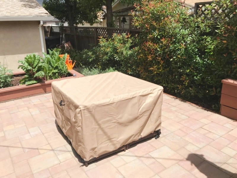 Waterproof Square Fire Pit Table Cover - Protect Your Patio Furniture 1