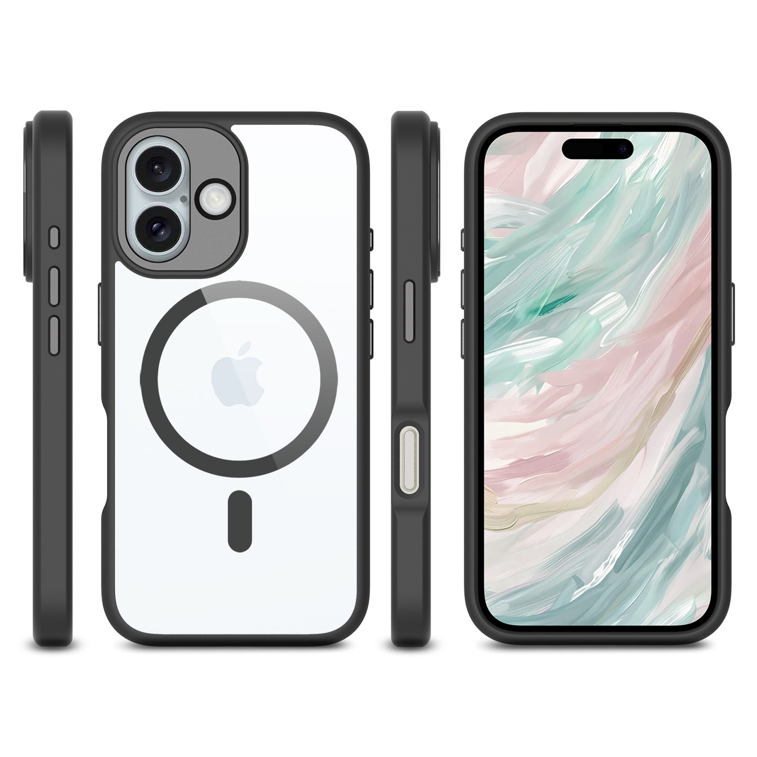 2024 Trending New PC TPU Premium phone Case Magnetic with mental camera Protect Phone case For iPhone 16 Phone case Magnet Anti-drop Phone case for iphone 16 2