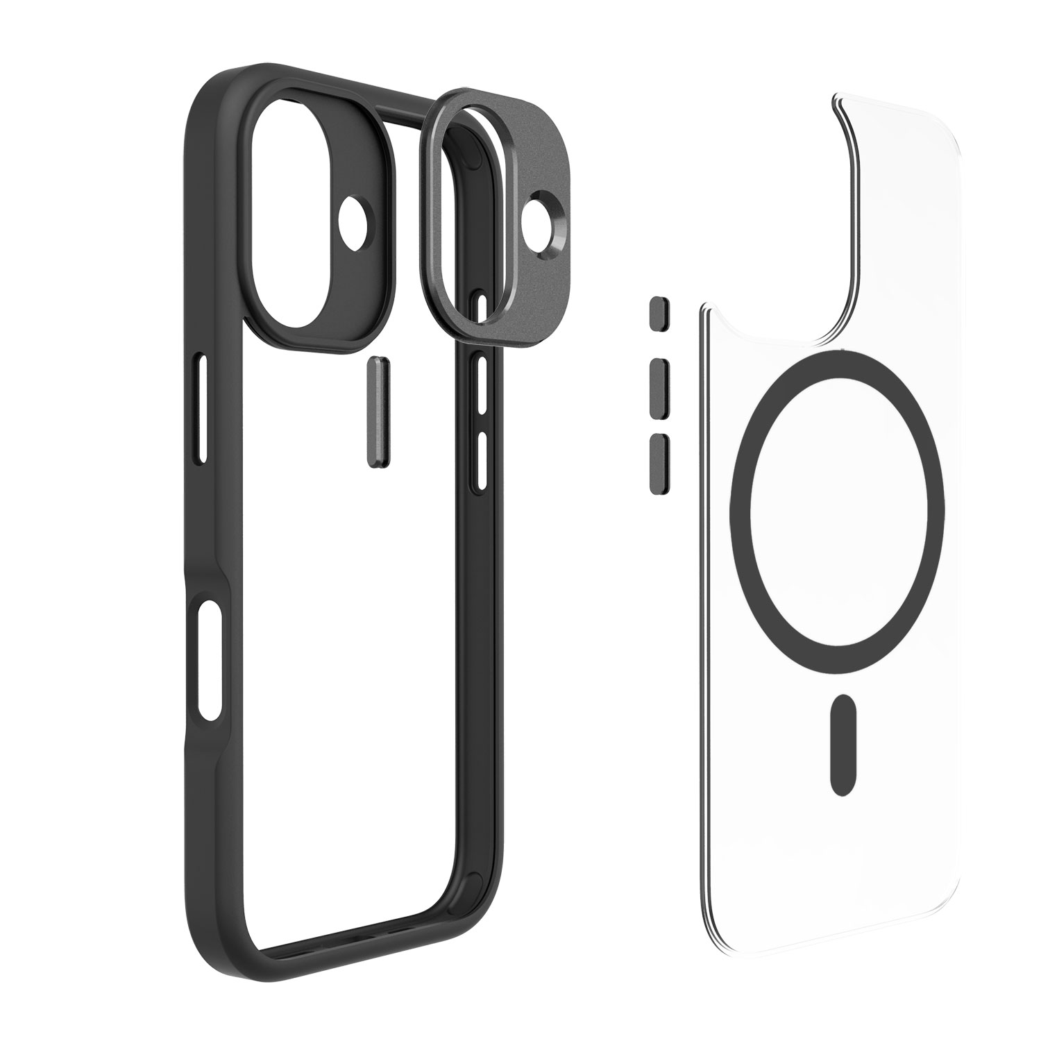 2024 Trending New PC TPU Premium phone Case Magnetic with mental camera Protect Phone case For iPhone 16 Phone case Magnet Anti-drop Phone case for iphone 16 5