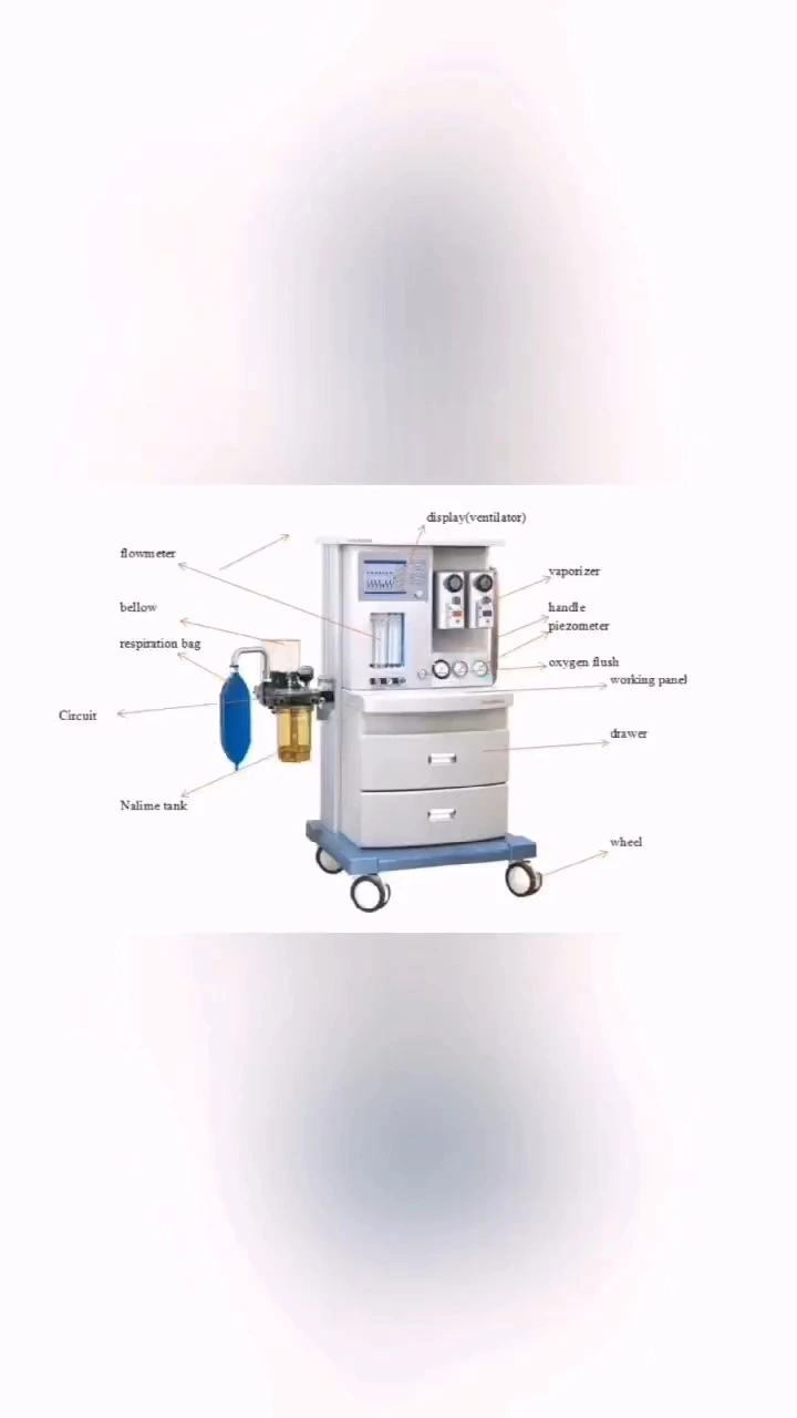 Model RC-AM880  8.4 '' color LCD display Anaesthesia machine 1