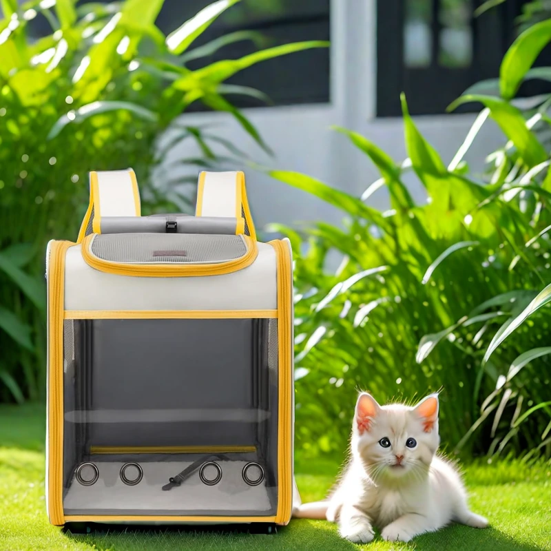Large Collapsible Pet Carrier with Breathable Design 1