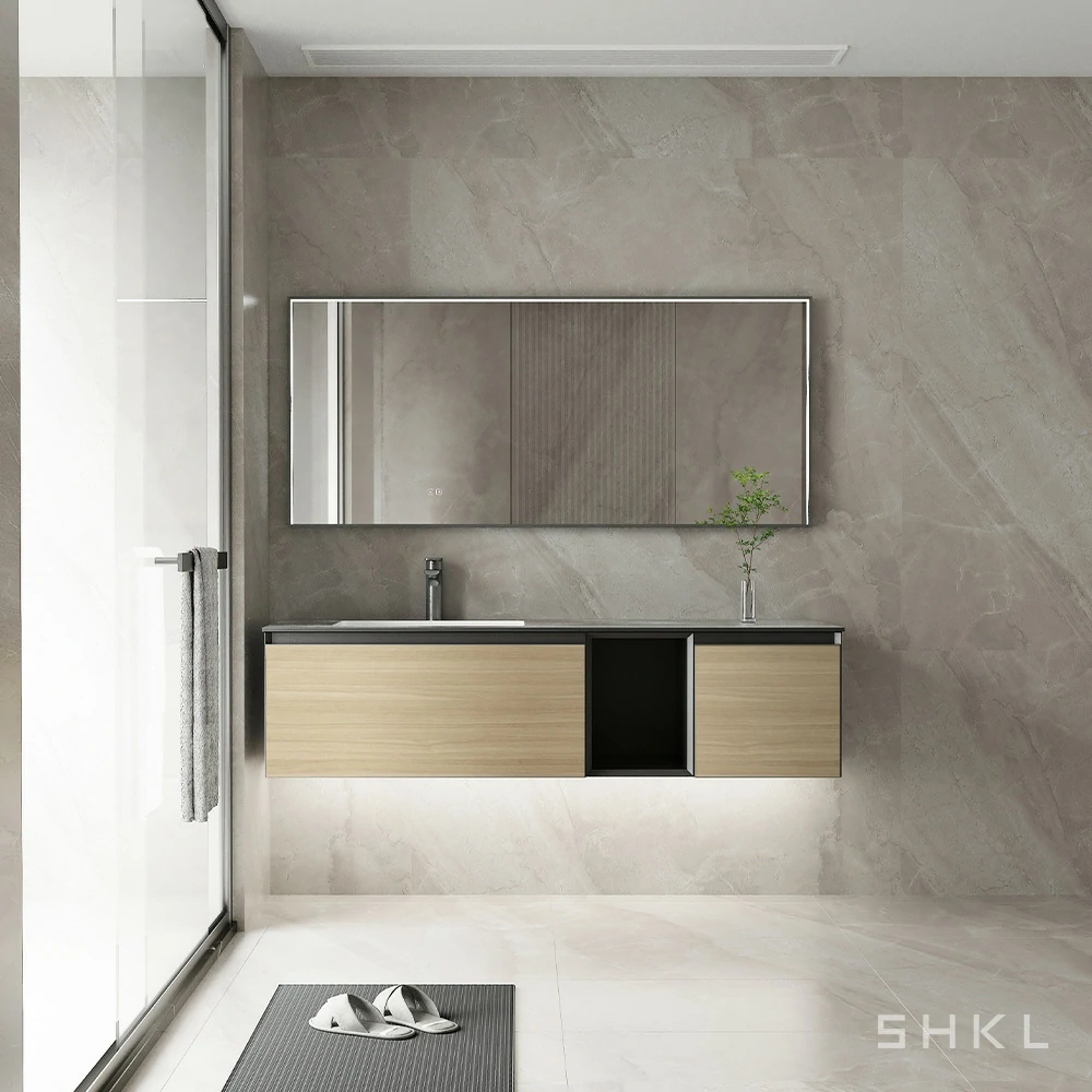 Vanité de salle de bain moderne avec lavabo en gros SHKL KL810869 1