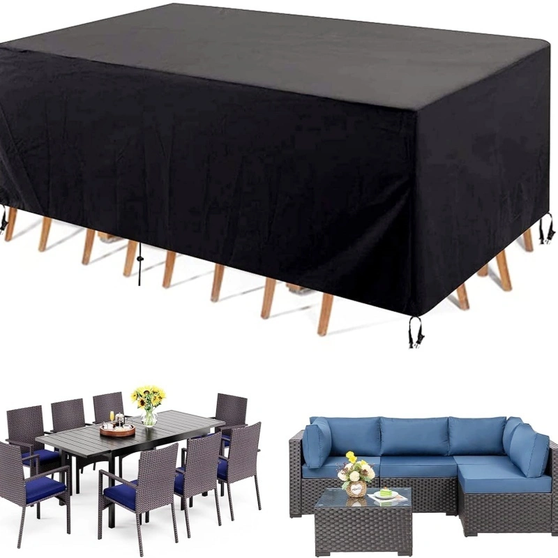 JIANHE Outdoor Table and Chair Set Cover - Wind Dust Proof Anti-UV Protection 1