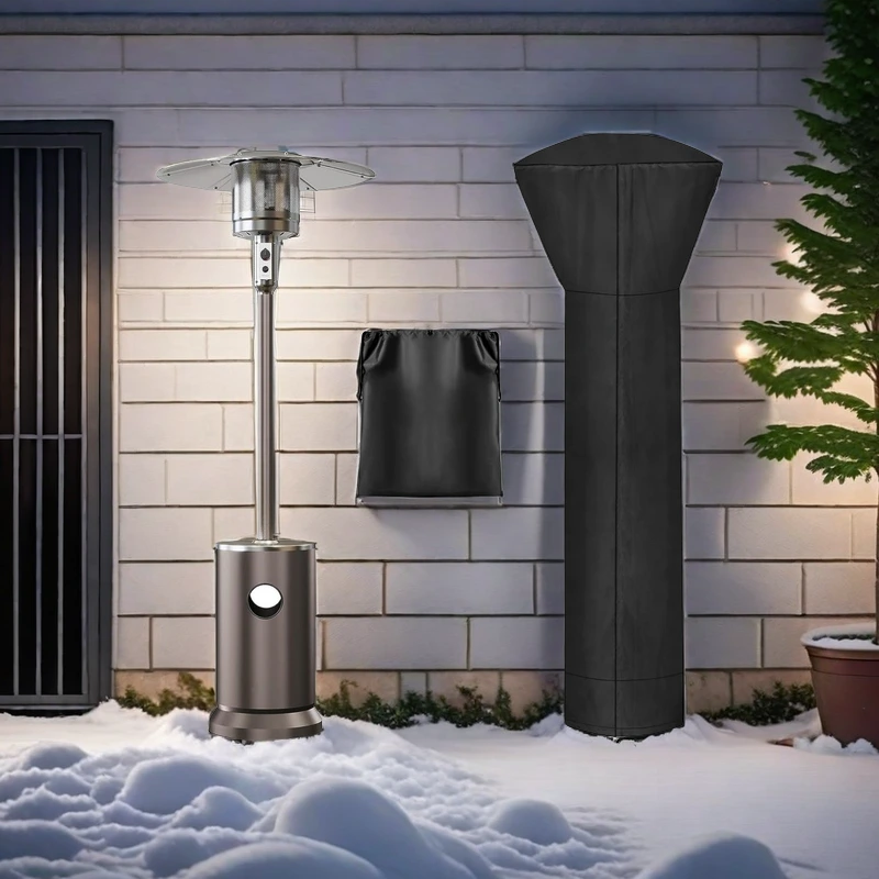 Waterproof Outdoor Patio Heater Cover with Zipper and Storage Bag 1