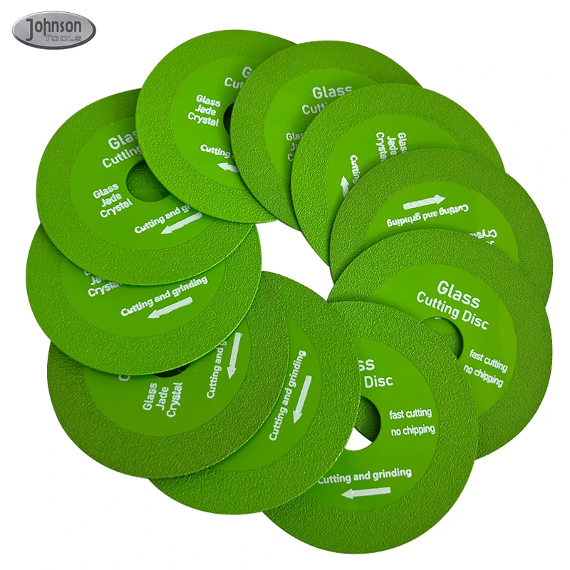 Johnson Tools 4 Pemotong Kaca Jed Ultra Nipis Hijau Berlian Nipis Marmar Gergaji Bilah Ceramic Jubin Pemotong Kaca Cakera untuk kaca 1