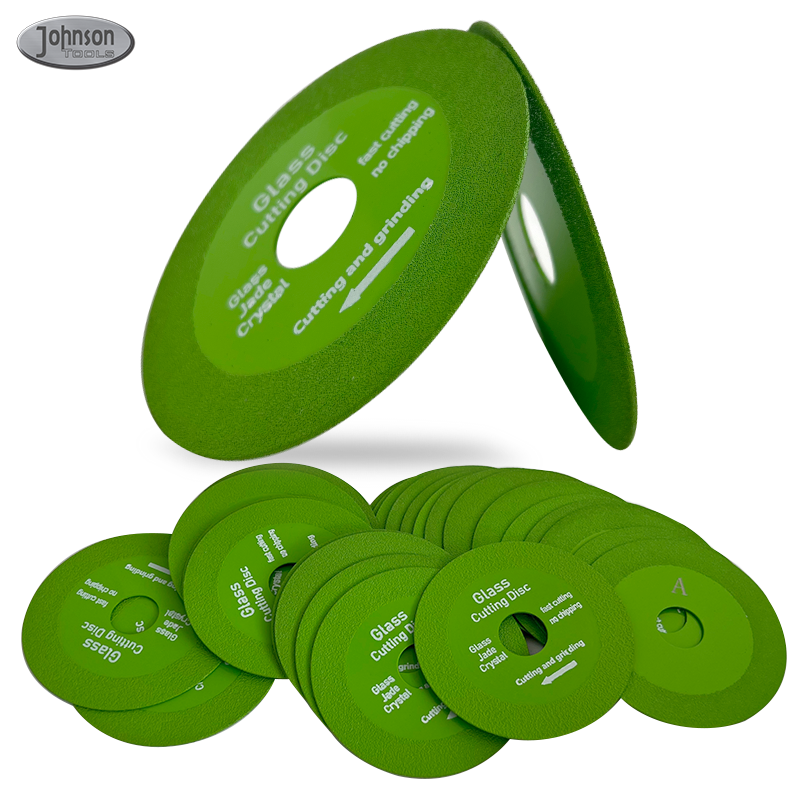 Johnson Tools 4" Grüne ultradünne Jade-Glasschneider-Diamant-Marmorsägeblatt, Schneidscheibe für Keramikfliesen und Glas 6