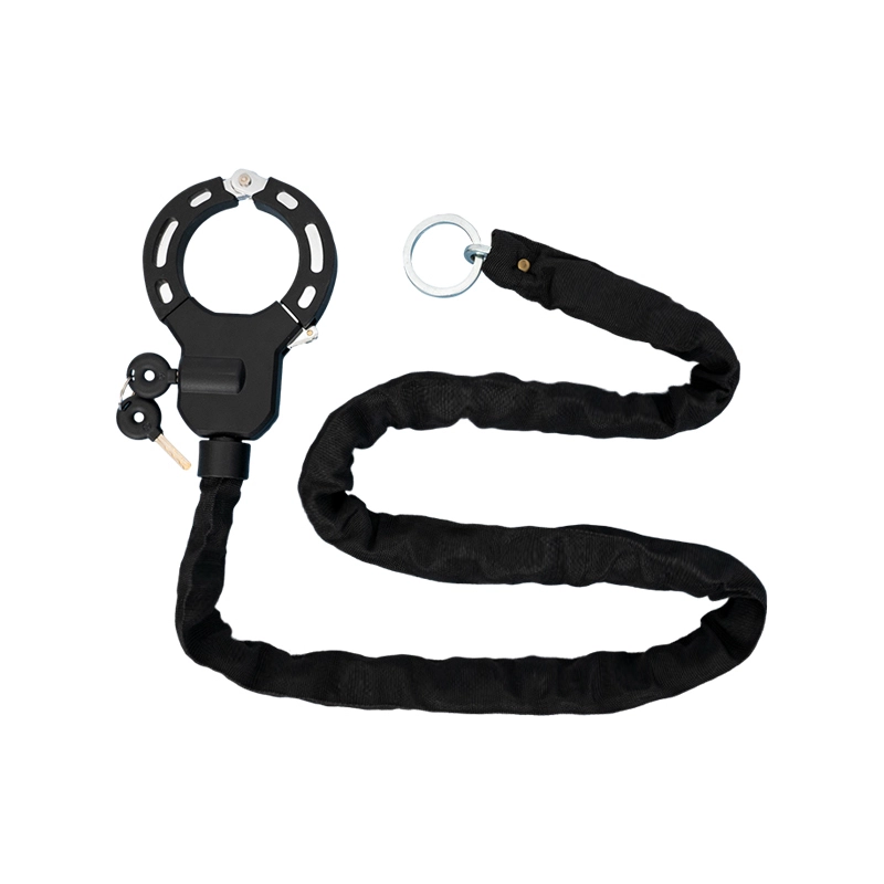 Single Handcuff high-tech A3 steel square chain lock with PA cloth YMHL03 1