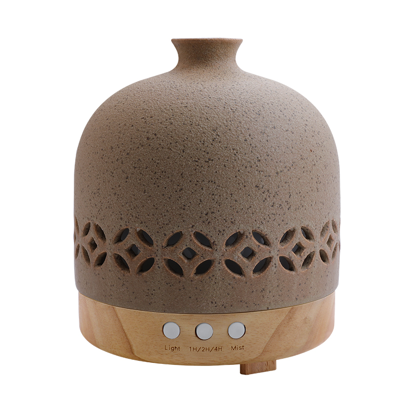 Brown Home Fragance Frosted Ceramic Essential Oils Diffuser Electric ...