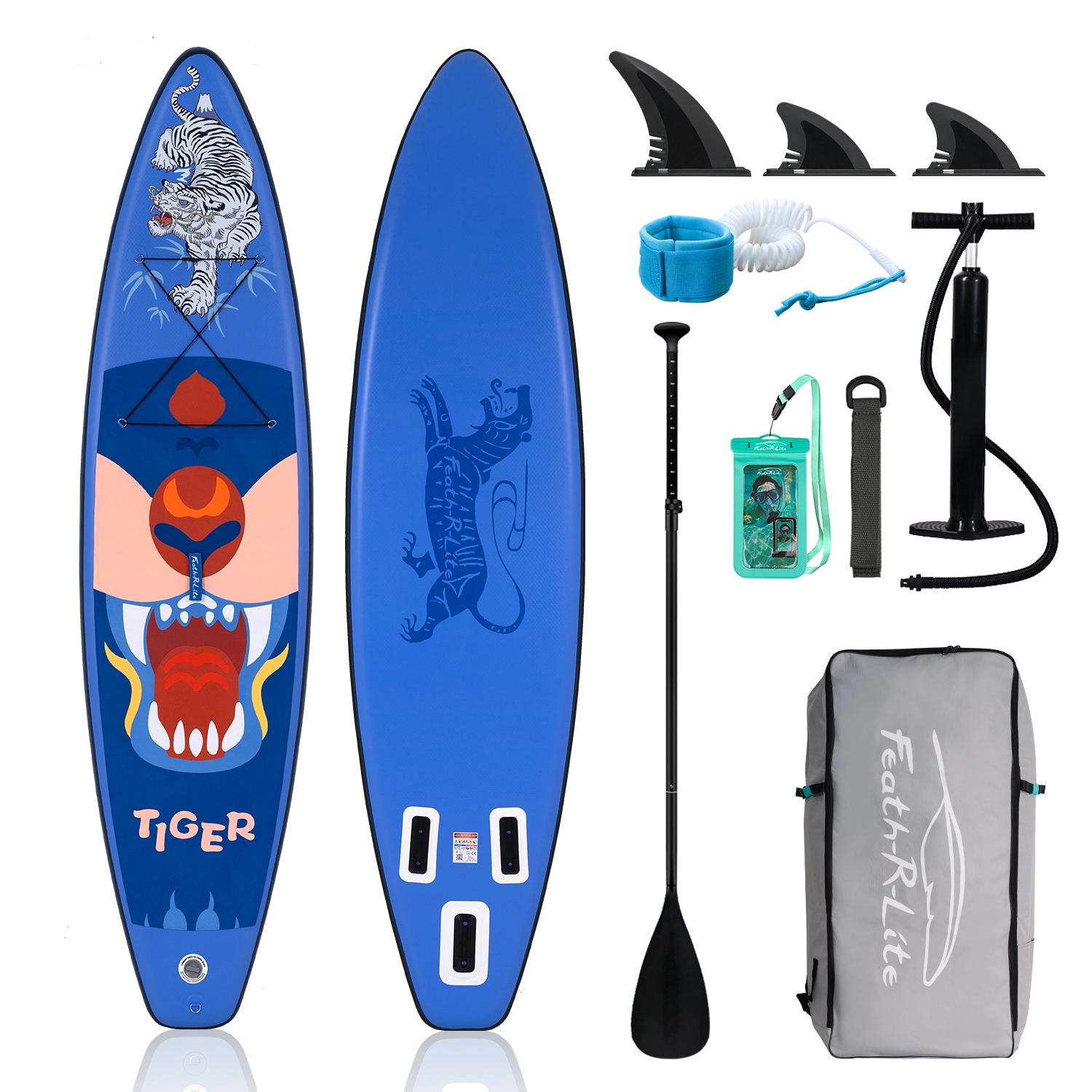 Tijger opblaasbaar paddleboard 1