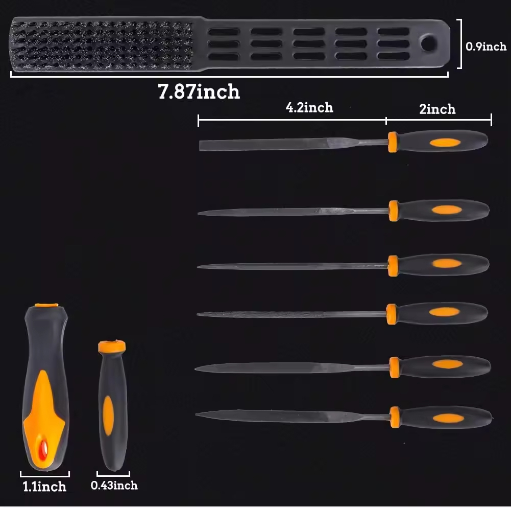 Johnson Tools Offre Spéciale 17 pièces Outil Abrasif En Acier Enduit Électrolytique Lime À Main En Gros Ensemble 3