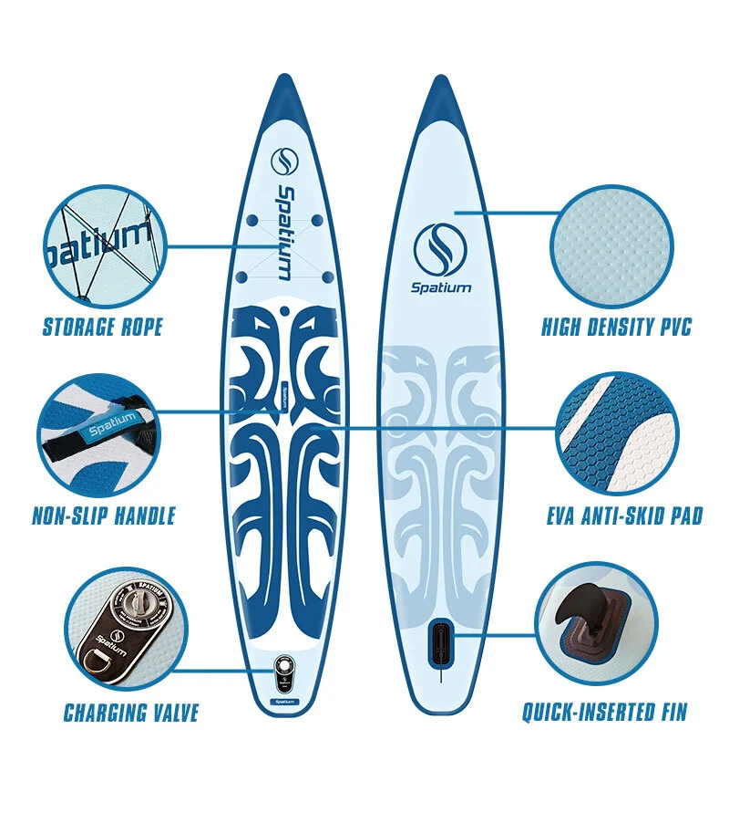 Spatium Blue Dot Inflatable Paddle Board 1
