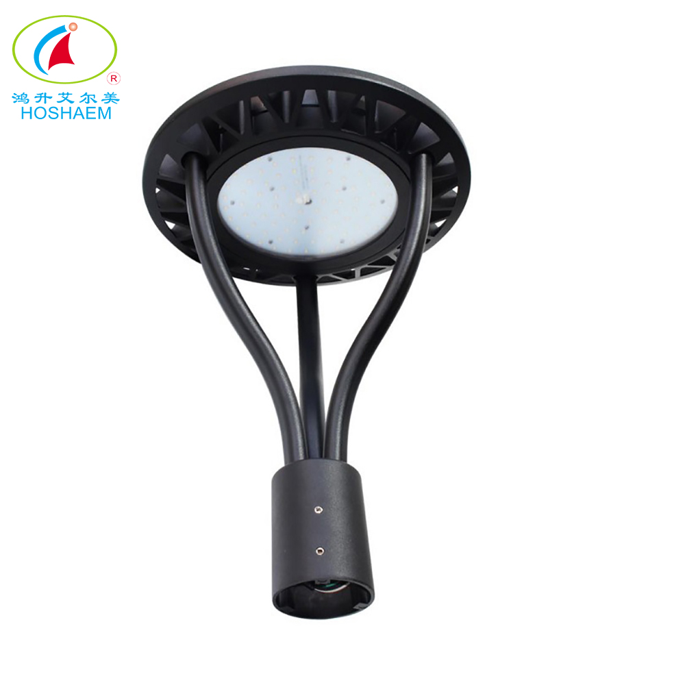 Hongsheng HOSHAEM Luzes de jardim 60W Interruptor de detecção de luz inteligente preto Fabricante de iluminação IP65 4