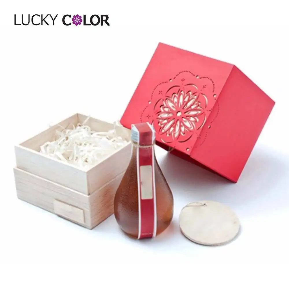 Wooden Box Manufacturer Magnetic Closure Gift Box for Skincare Mask by Lucky Color 2