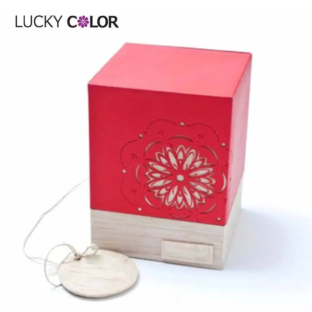 Wooden Box Manufacturer Magnetic Closure Gift Box for Skincare Mask by Lucky Color 5