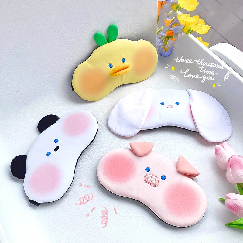 Wholesale Eye Masks Pink Dudu Critter Ice Bag Eye Mask Shade Sleep Eye Mask Children Adults RANHONG 1
