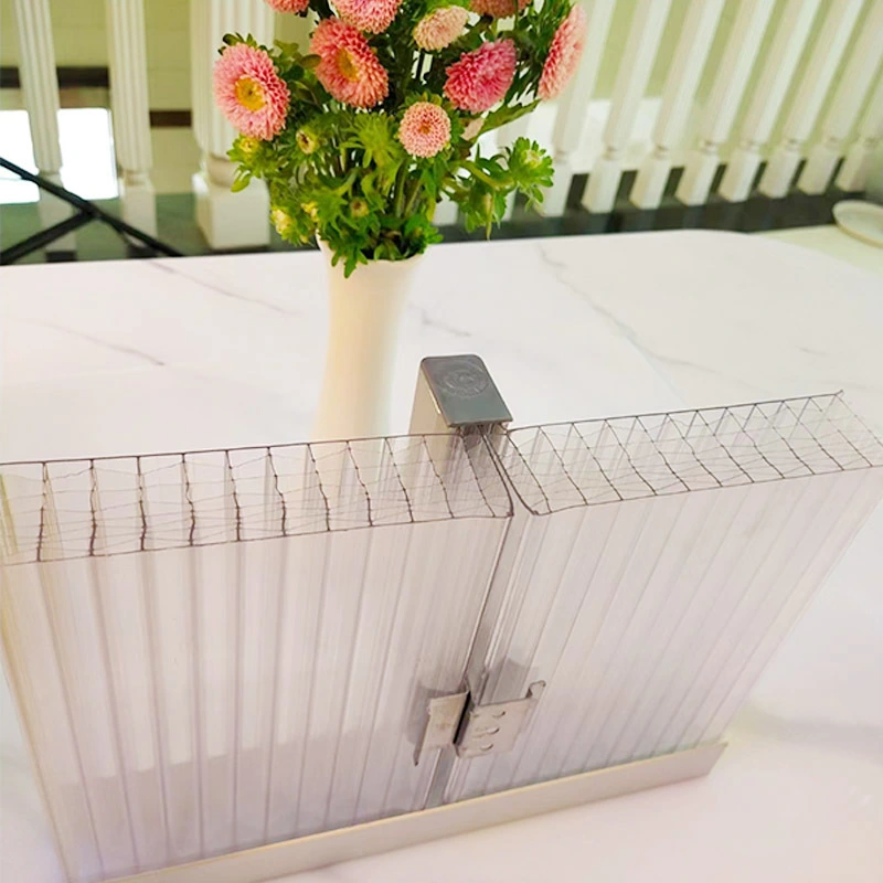 Interlocking Polycarbonate Hollow Sheets 20MM 25MM សម្រាប់ដំបូលដំបូល 4
