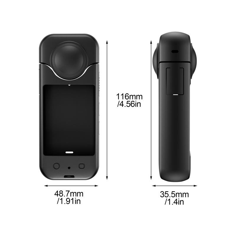 Funda protectora de silicona suave STARTRC para Insta360 X3 6
