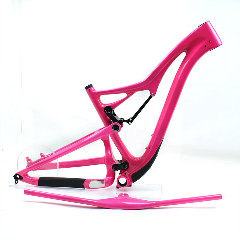 Quadro de bicicleta enduro com suspensão total de fibra de carbono 29ER 4