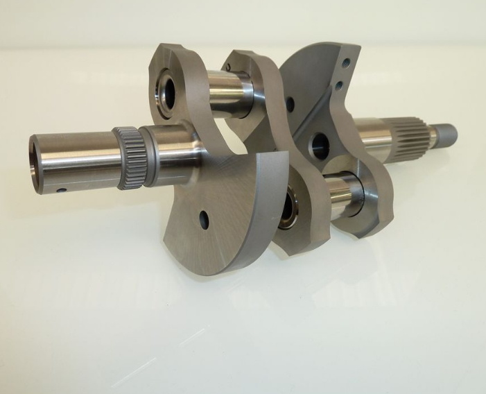 Hardened Steel Precision Machined Crank Shaft Assembly, Crank Mechanism 2