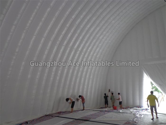 Tente de hangar d'entrepôt gonflable géante et étanche à l'air - personnalisable pour l'événement 4