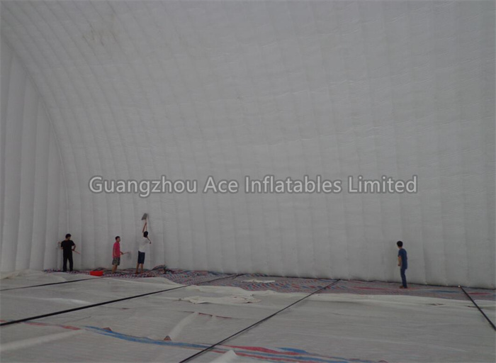 Tente de hangar d'entrepôt gonflable géante et étanche à l'air - personnalisable pour l'événement 3