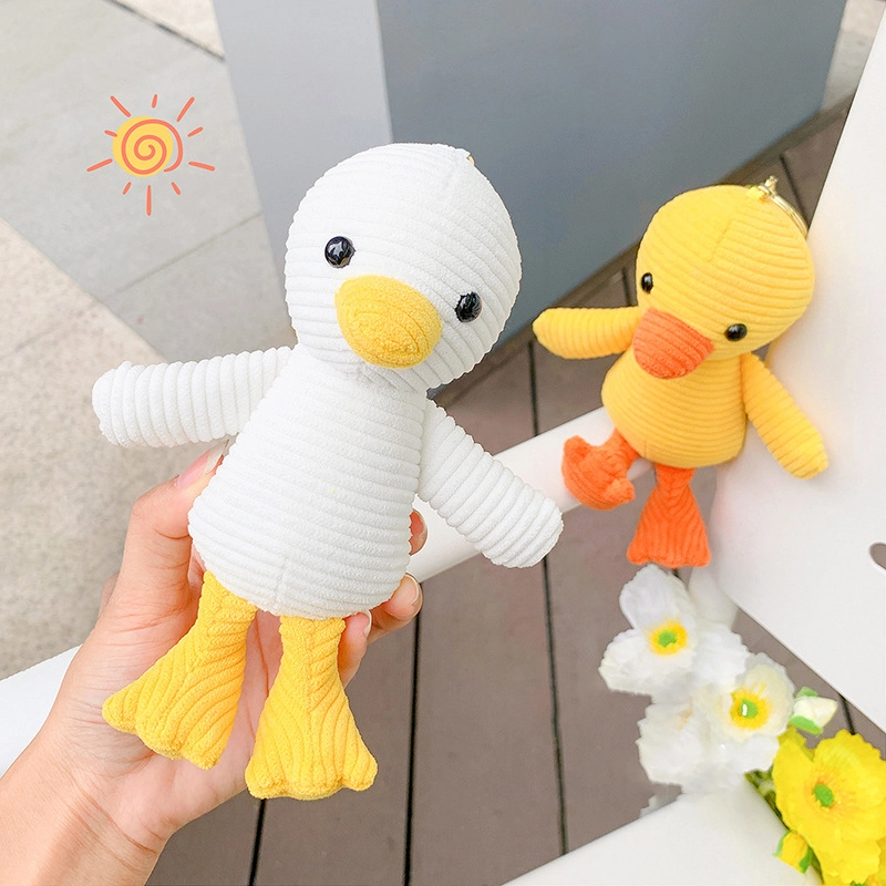 Small gifts plush pendant easy duckling series fabric doll nerdy duck keychain accessories RANHONG 1