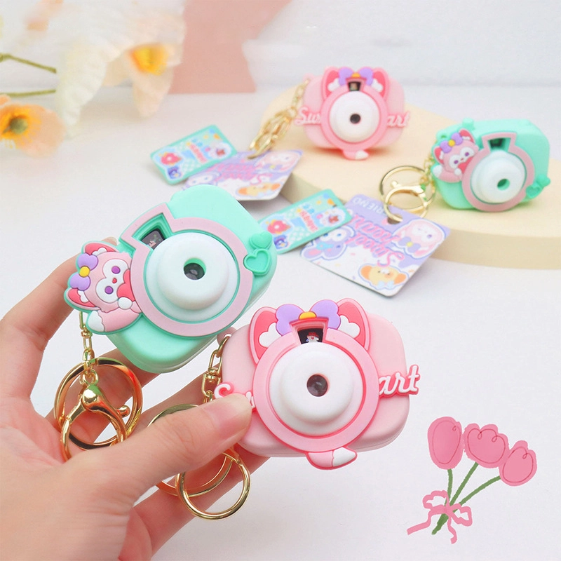 Sweet Star Friends Series Q Moe Beibei Fox Camera Keychain Accessories Projection Small Toys RANHONG 1