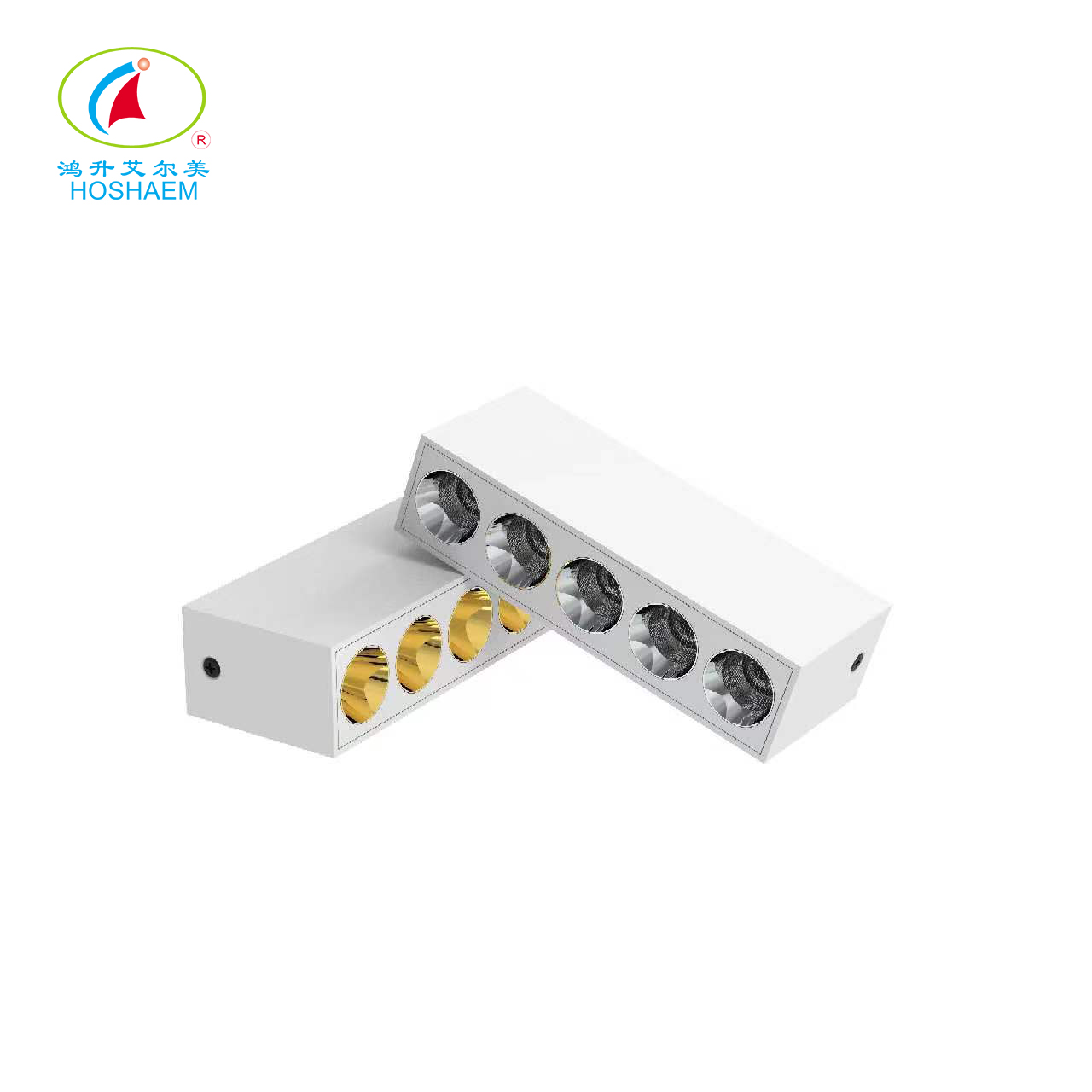Hongsheng HOSHAEM LED شواء ضوء خطي 10W تركيبات إضاءة معمارية منزلية مثبتة على السطح مصنعي الإضاءة الخطية 3