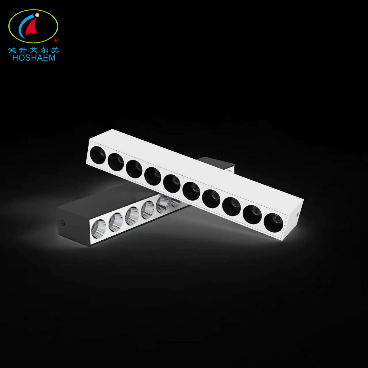 Hongsheng HOSHAEM LED شواء ضوء خطي 10W تركيبات إضاءة معمارية منزلية مثبتة على السطح مصنعي الإضاءة الخطية 6