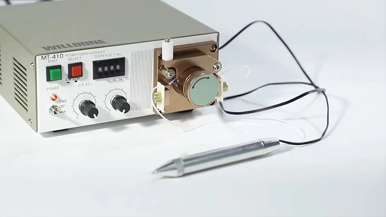 WILLDONE MT-410 distributeur automatique de colle, Machine de distribution de gouttes de Silicone liquide PVC, pour pièces de précision 1