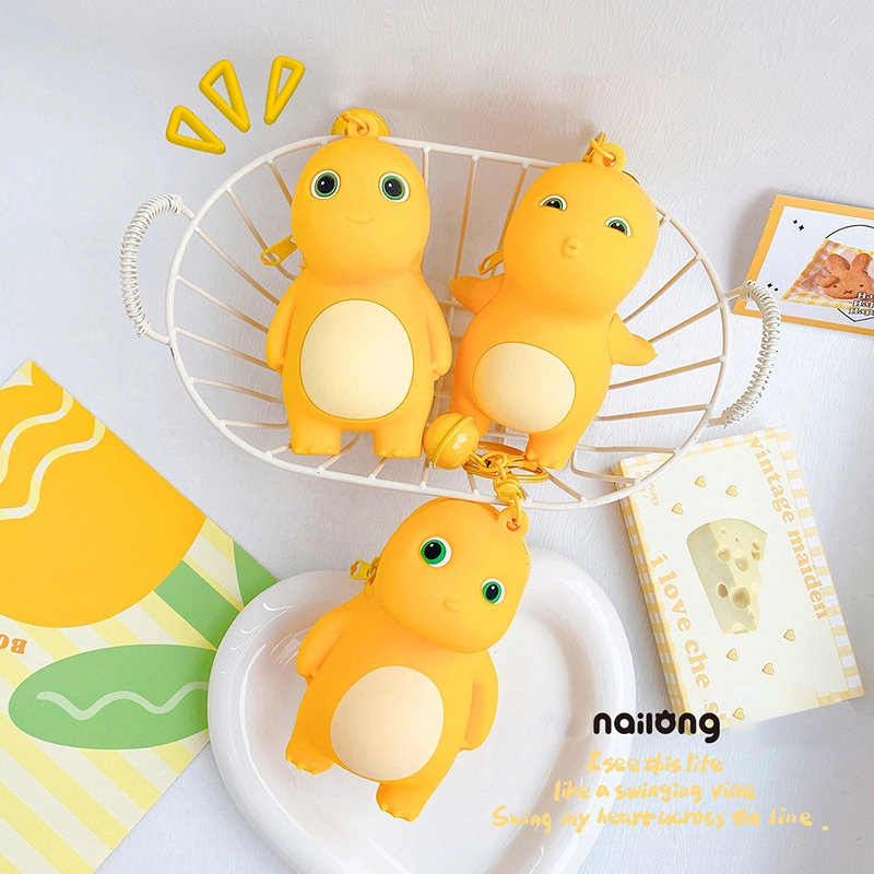 PVC Clutch Small Milk Dragon Series Mini Full Body Milk Dragon Silicone Coin Purse Storage Bag RANHONG 1