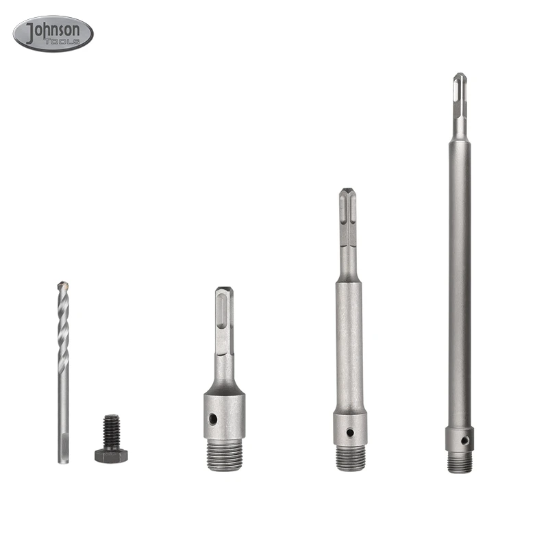 Johnson Tools Haste durável de 300 mm SDS Plus Haste de extensão de broca de núcleo para serviço pesado para fazer furos mais profundos em concreto, tijolo e alvenaria 1