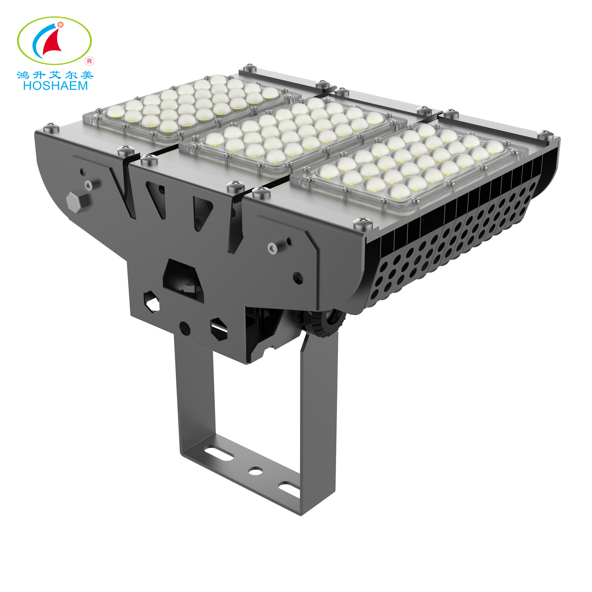 Hongsheng HOSHAEM LED Luzes de inundação para estádio 100W IP65 à prova d'água 13600lm 6000K Luz do dia Branca Fabricantes de iluminação externa 2