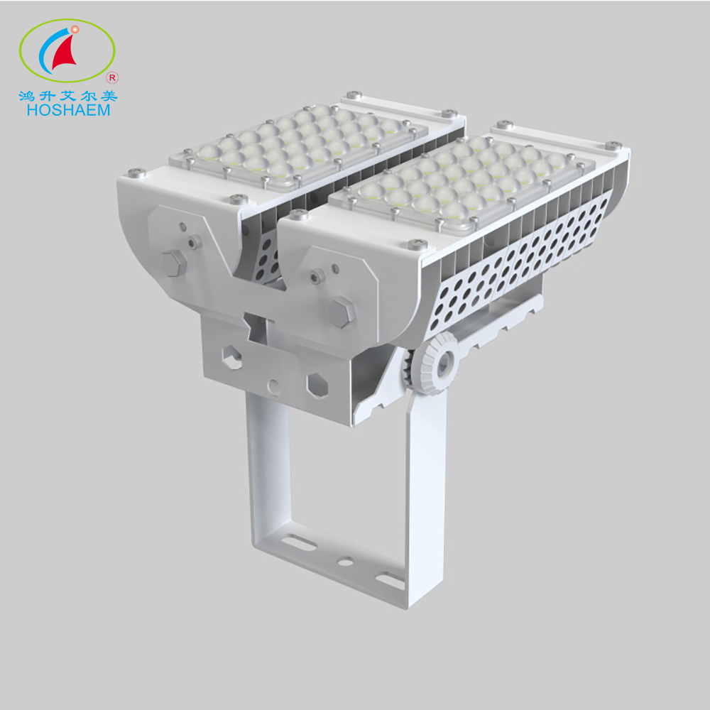 Hongsheng HOSHAEM LED Luzes de inundação para estádio 100W IP65 à prova d'água 13600lm 6000K Luz do dia Branca Fabricantes de iluminação externa 7