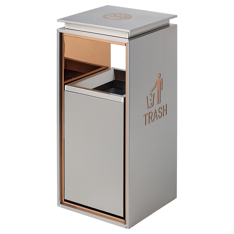 A25 Stainless steel trash cans are suitable for hotels, shopping malls, and outdoor use 1